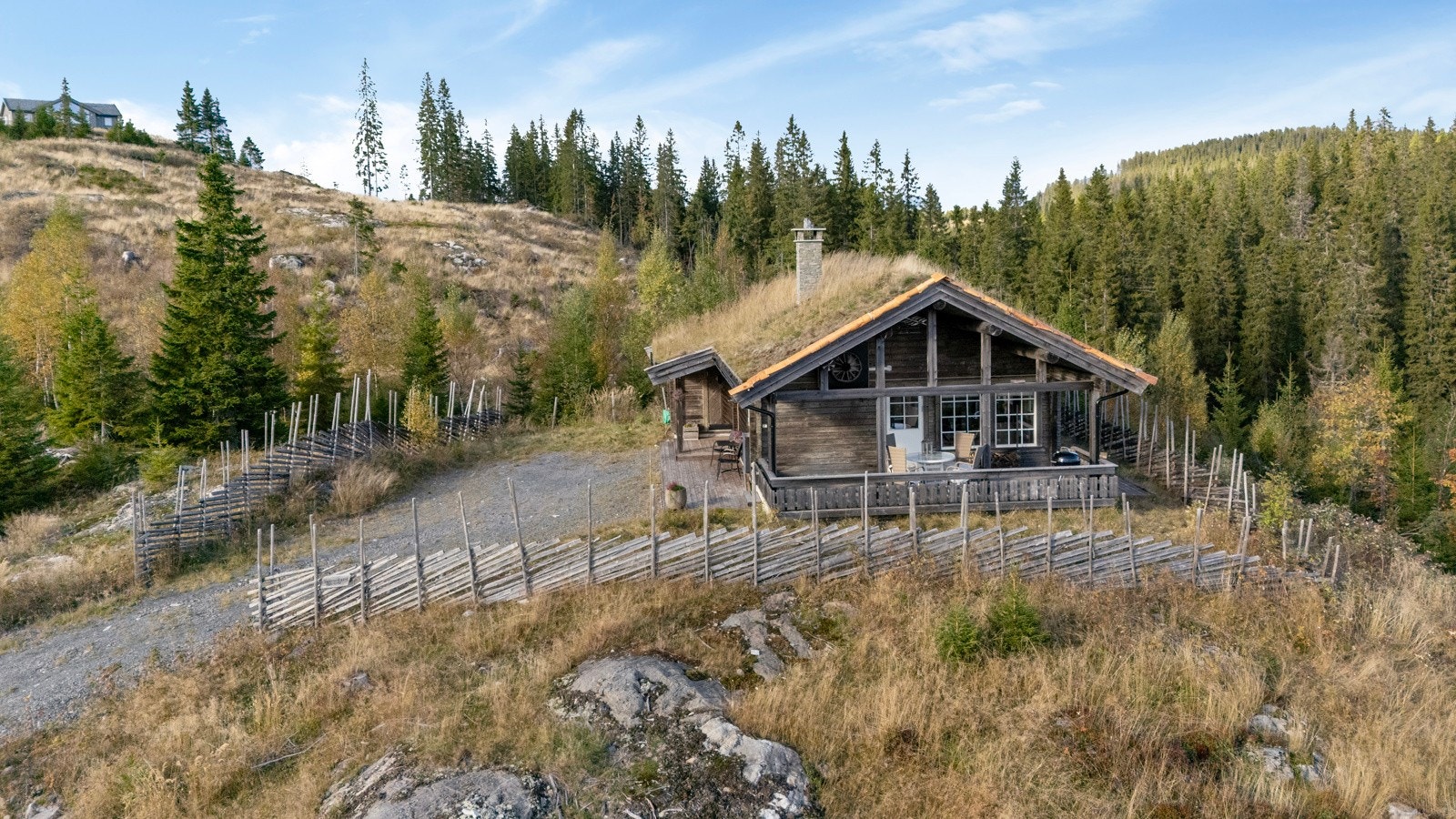Unik kombinasjon av moderne hyttekomfort og vakker natur. Galleribilde