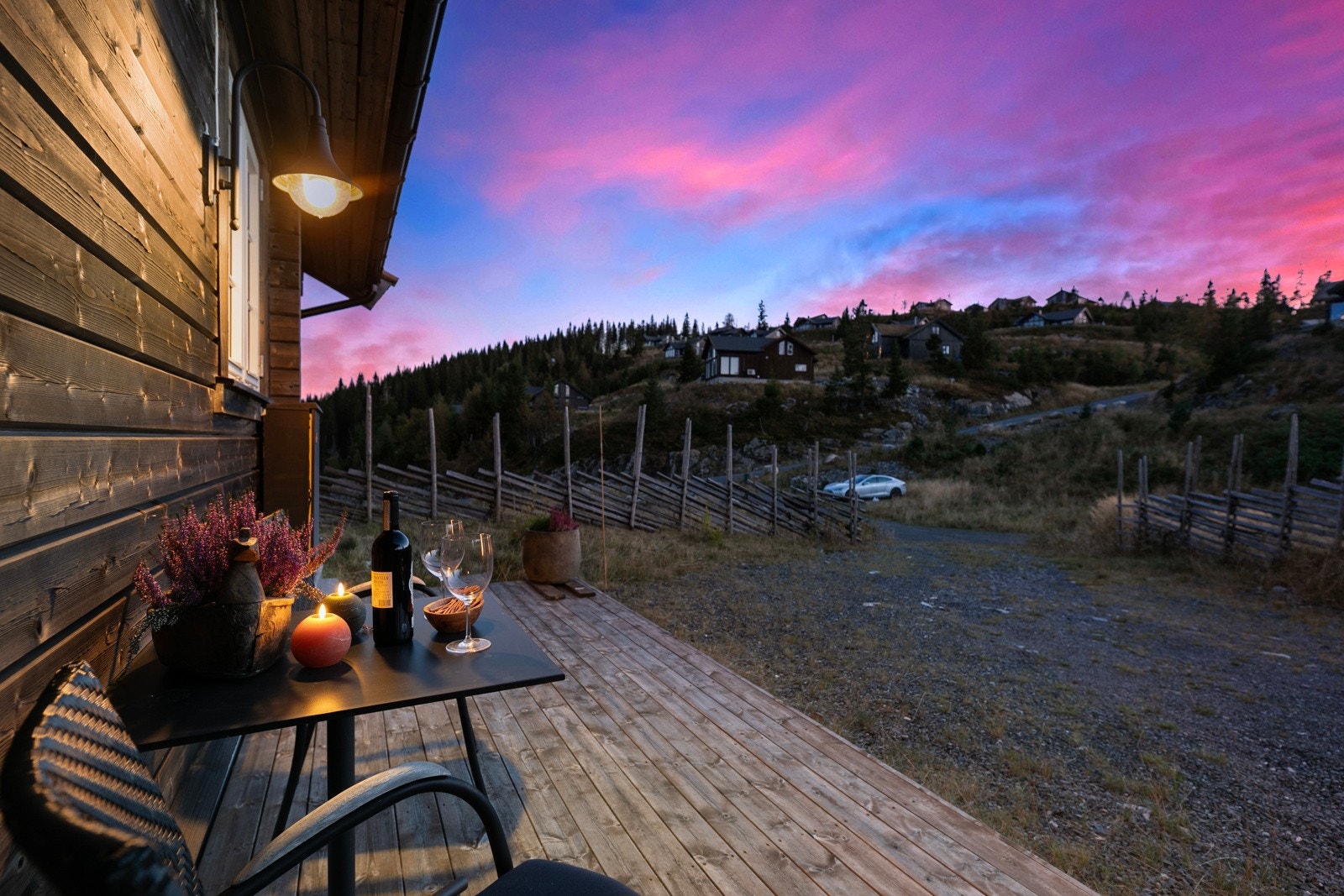 Uforglemmelige solnedganger rett utenfor døren. Galleribilde