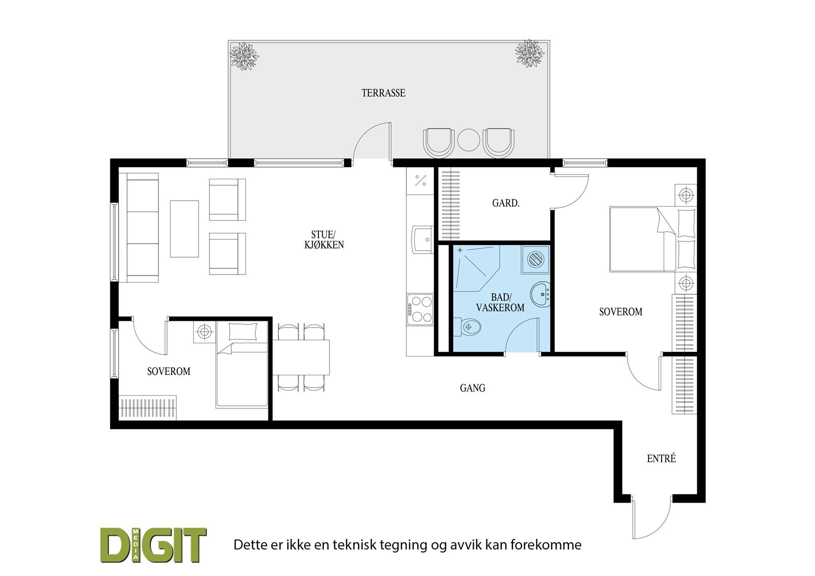 Plantegning. Galleribilde