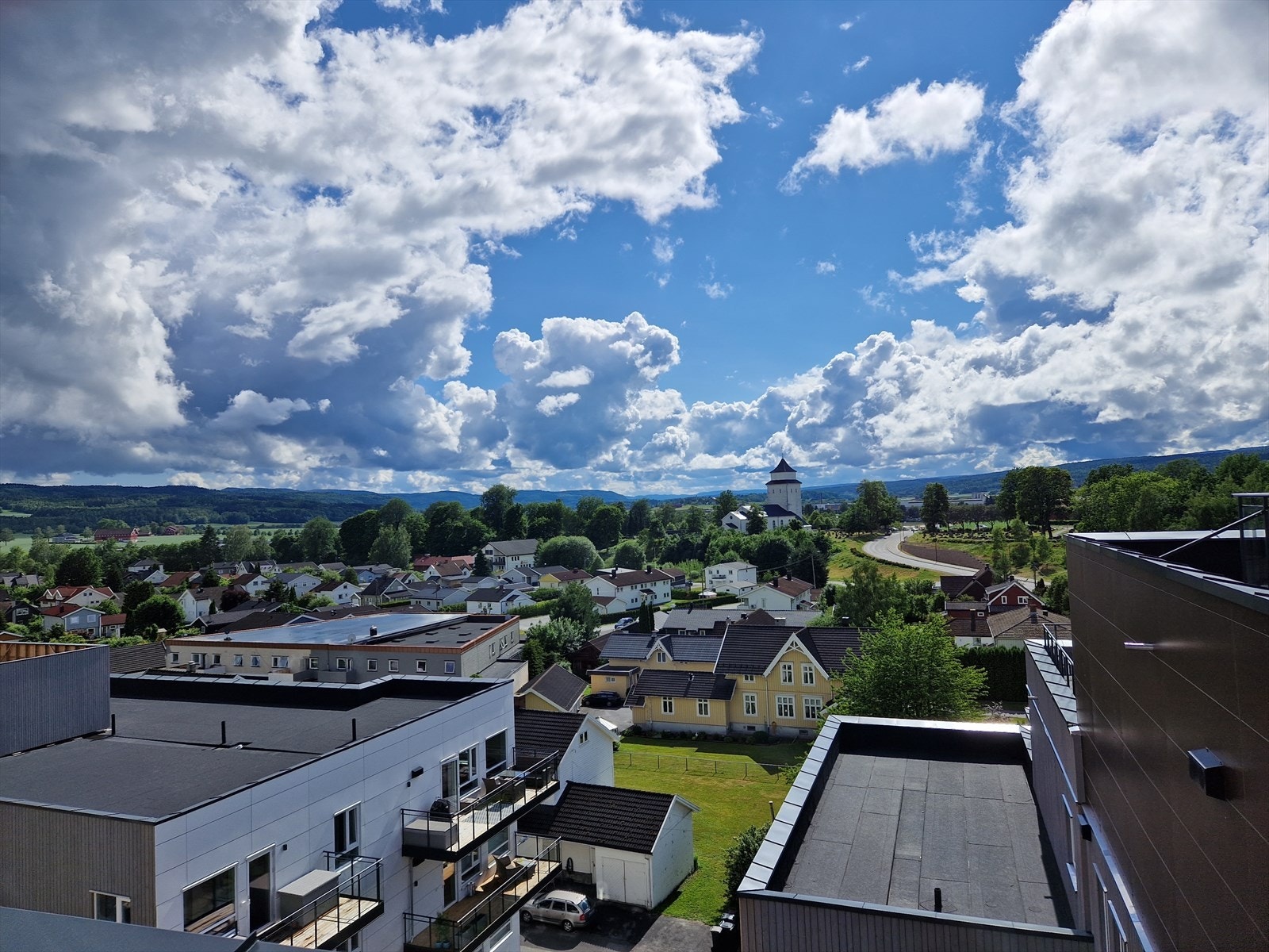 Utsikt fra takterrasse Galleribilde