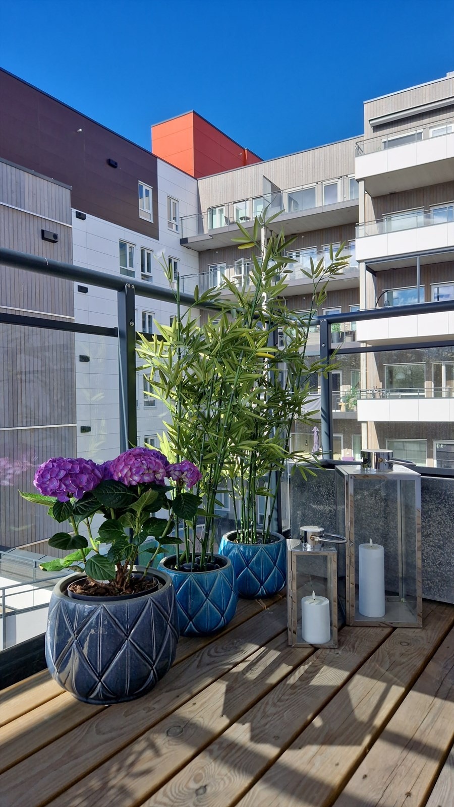 Takterrasse sommer Galleribilde