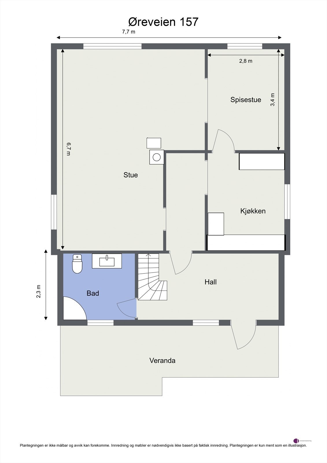 Plantegning 1.etasje. Galleribilde