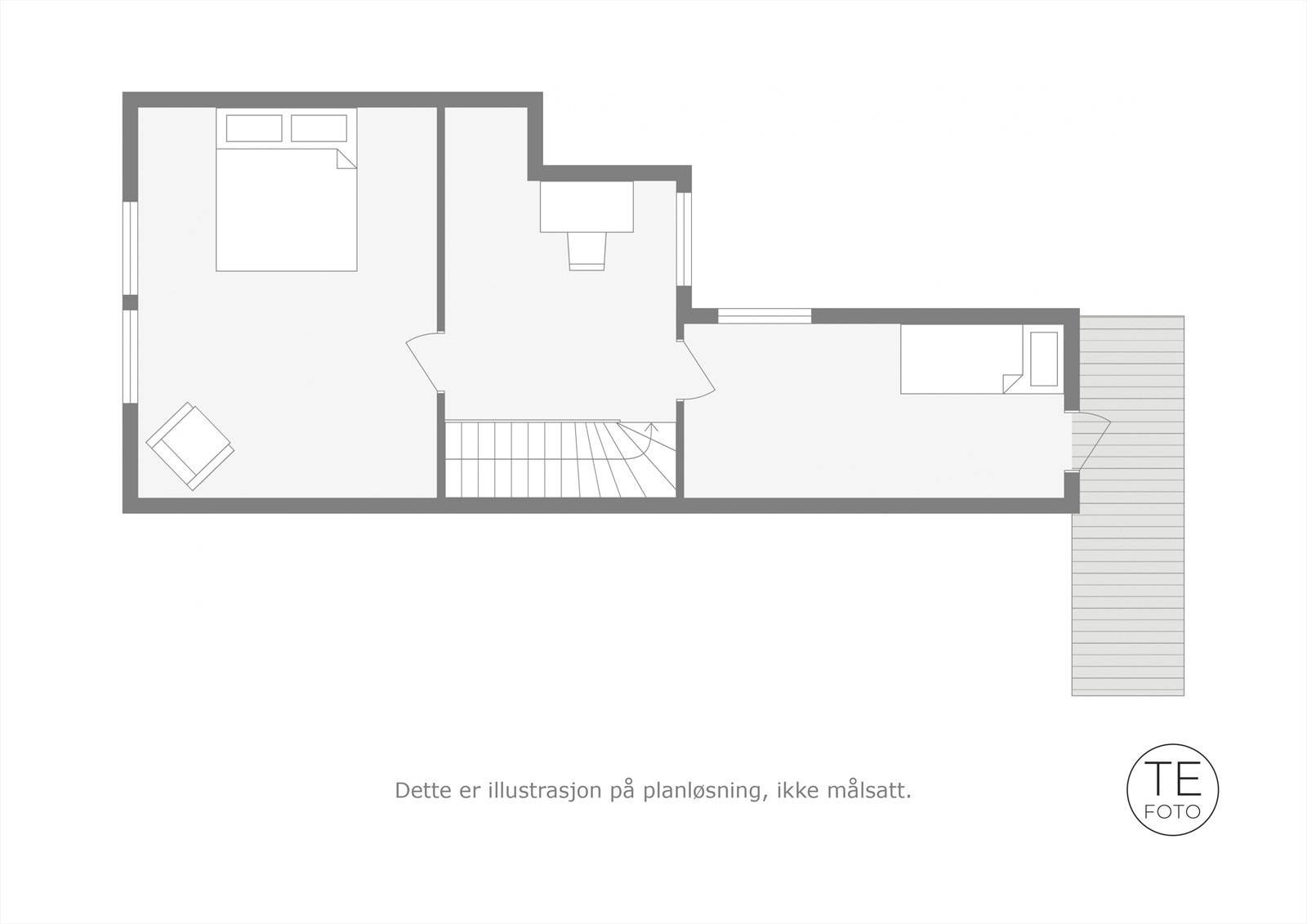 Plantegning loft. Galleribilde