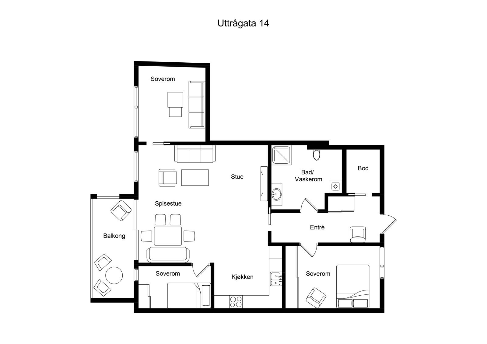 Planskisse Galleribilde