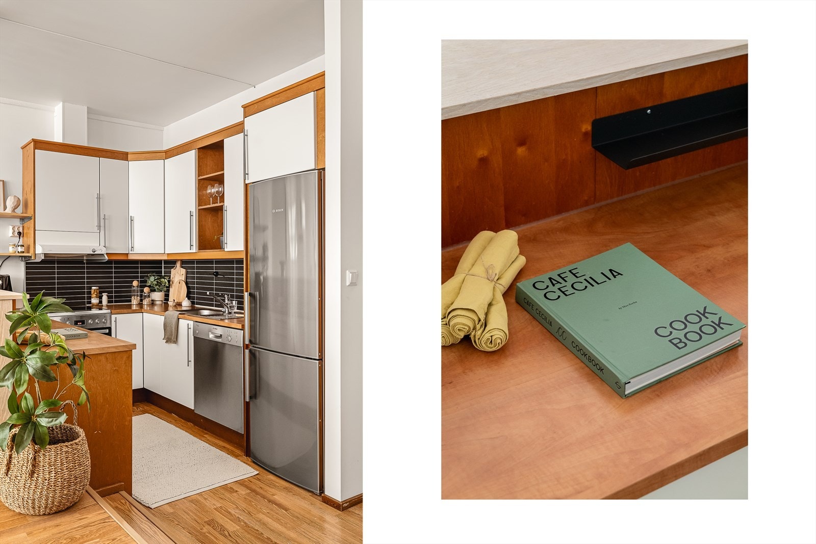 Hvitevarer på kjøkkenet inngår i handelen. Galleribilde