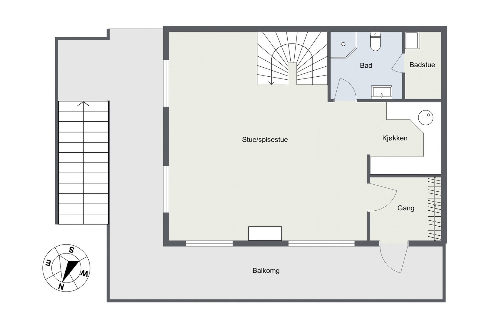 Plantegning hovedplan Galleribilde