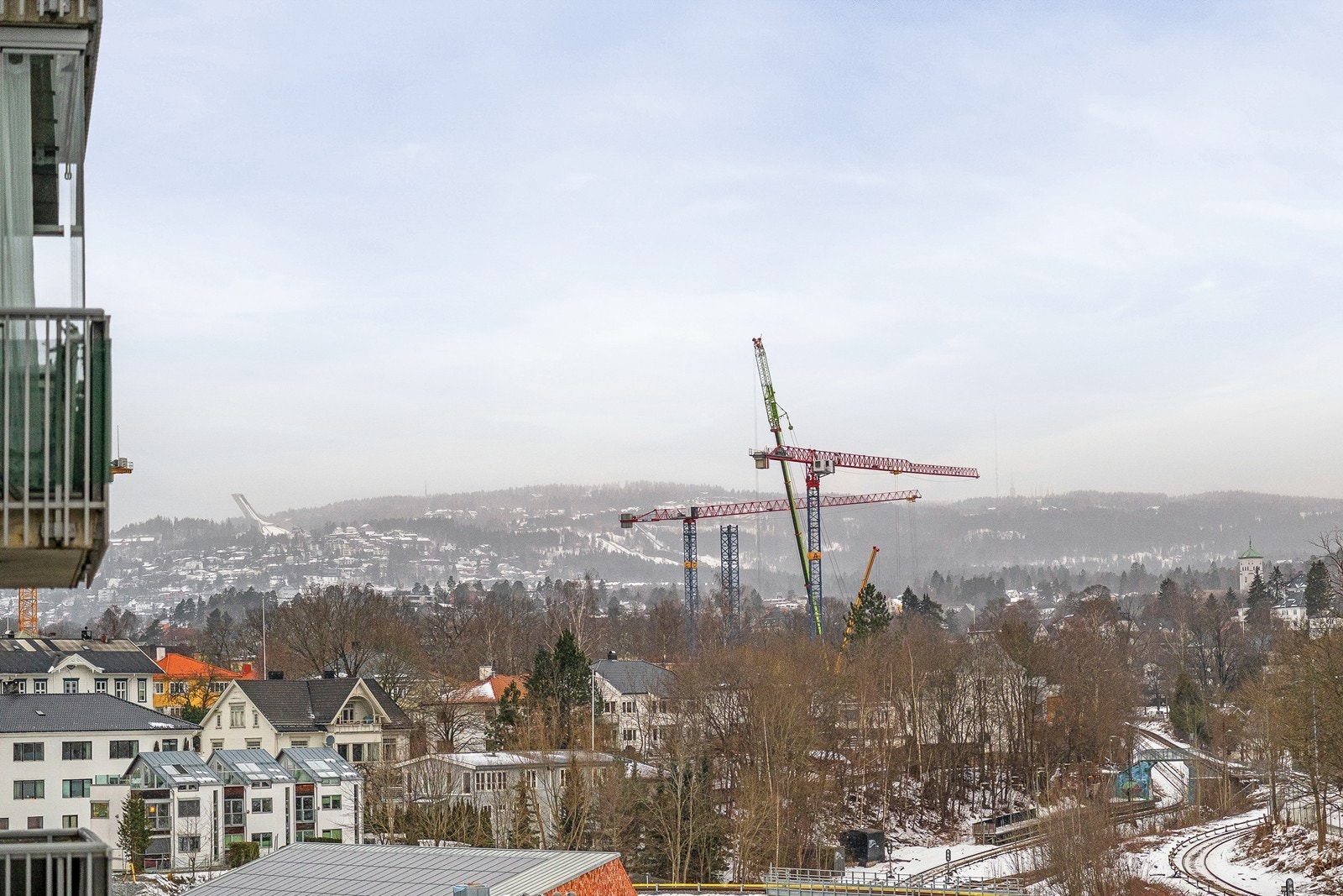 Utsikt fra balkong Galleribilde