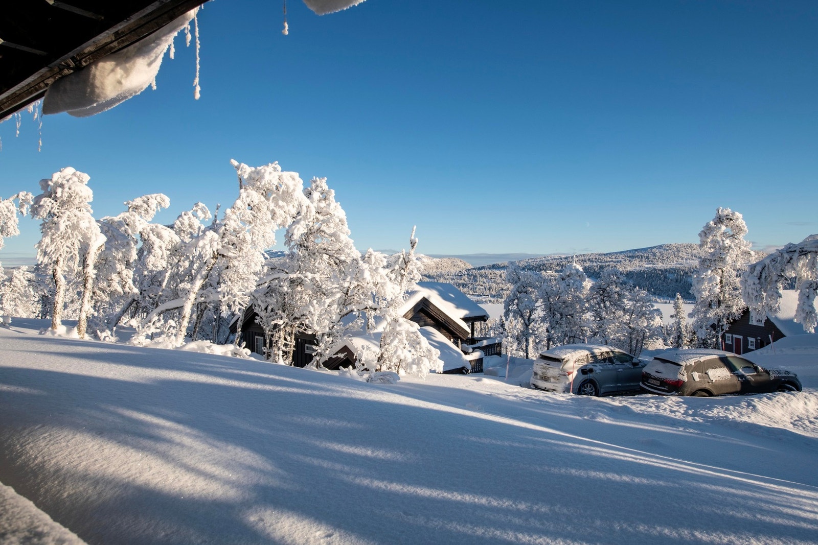 Her ligger alt til rette for å nyte skikkelig vinteridyll til fjells. Galleribilde
