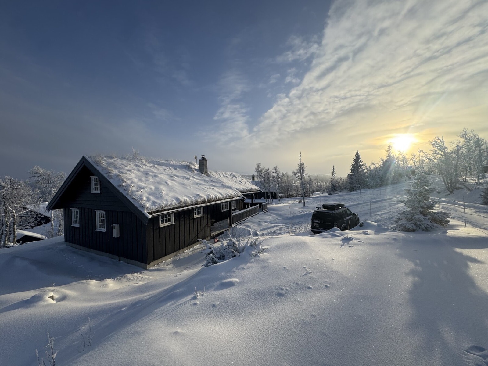 Selgers bilde fra hytta. Galleribilde