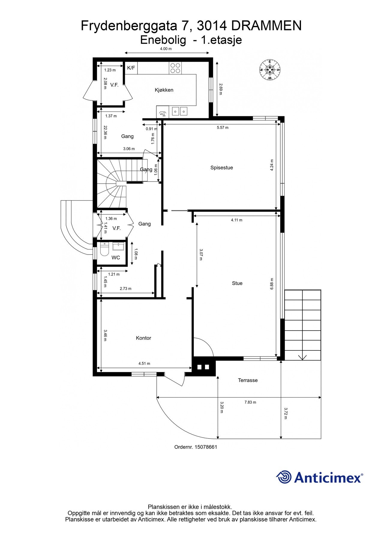 Plantegning 2.etg. Galleribilde
