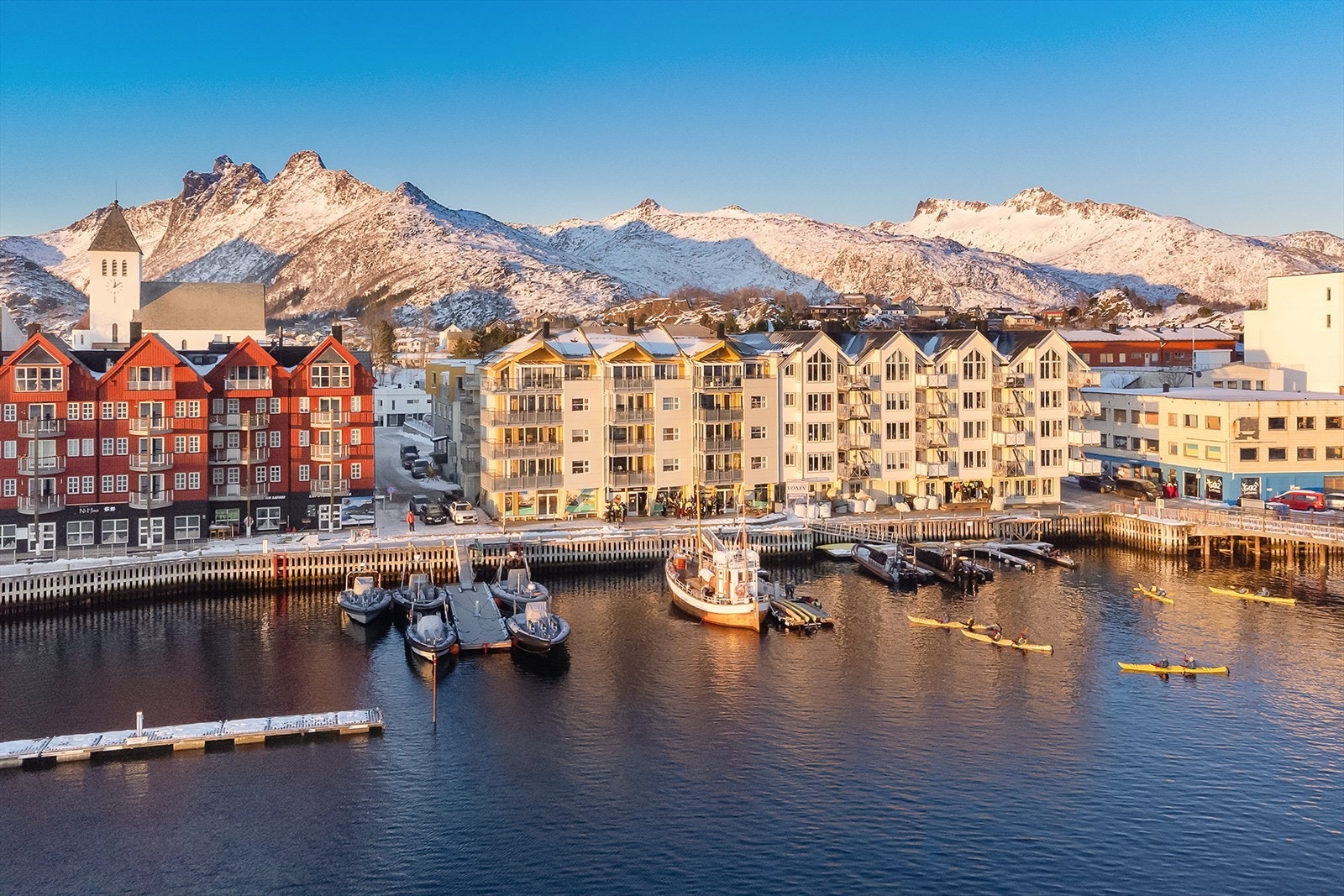 Leilighetene som ligger ut mot promenaden er veldig populær Galleribilde