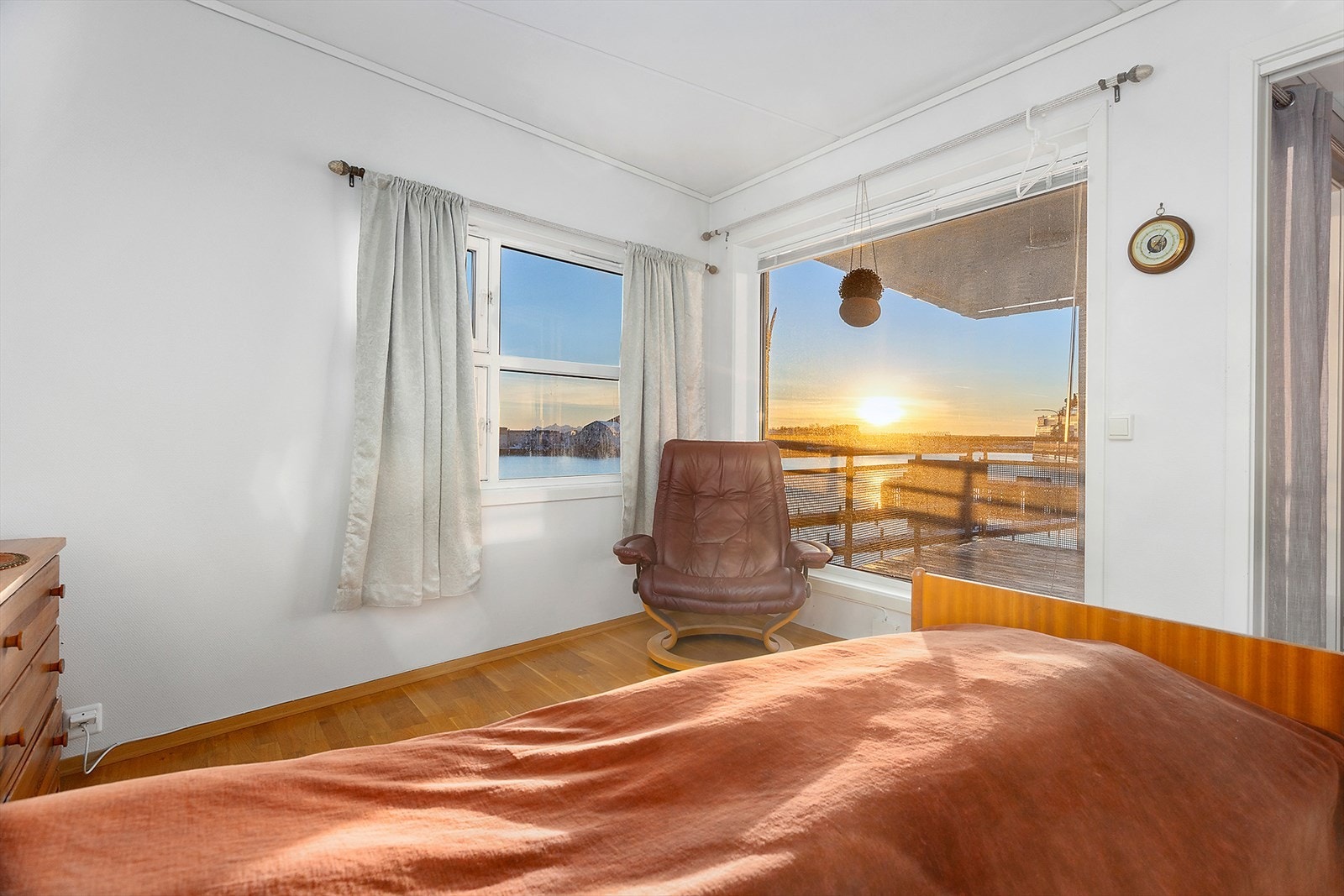 Suveren utsikt fra soverommet Galleribilde