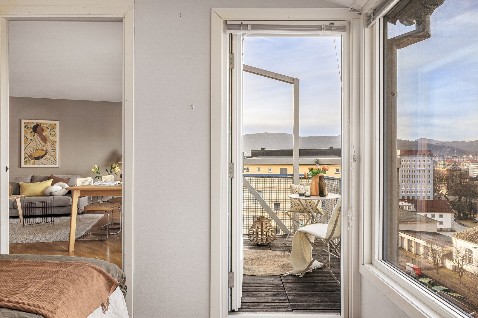 Her er det også utgang til balkongen. Galleribilde