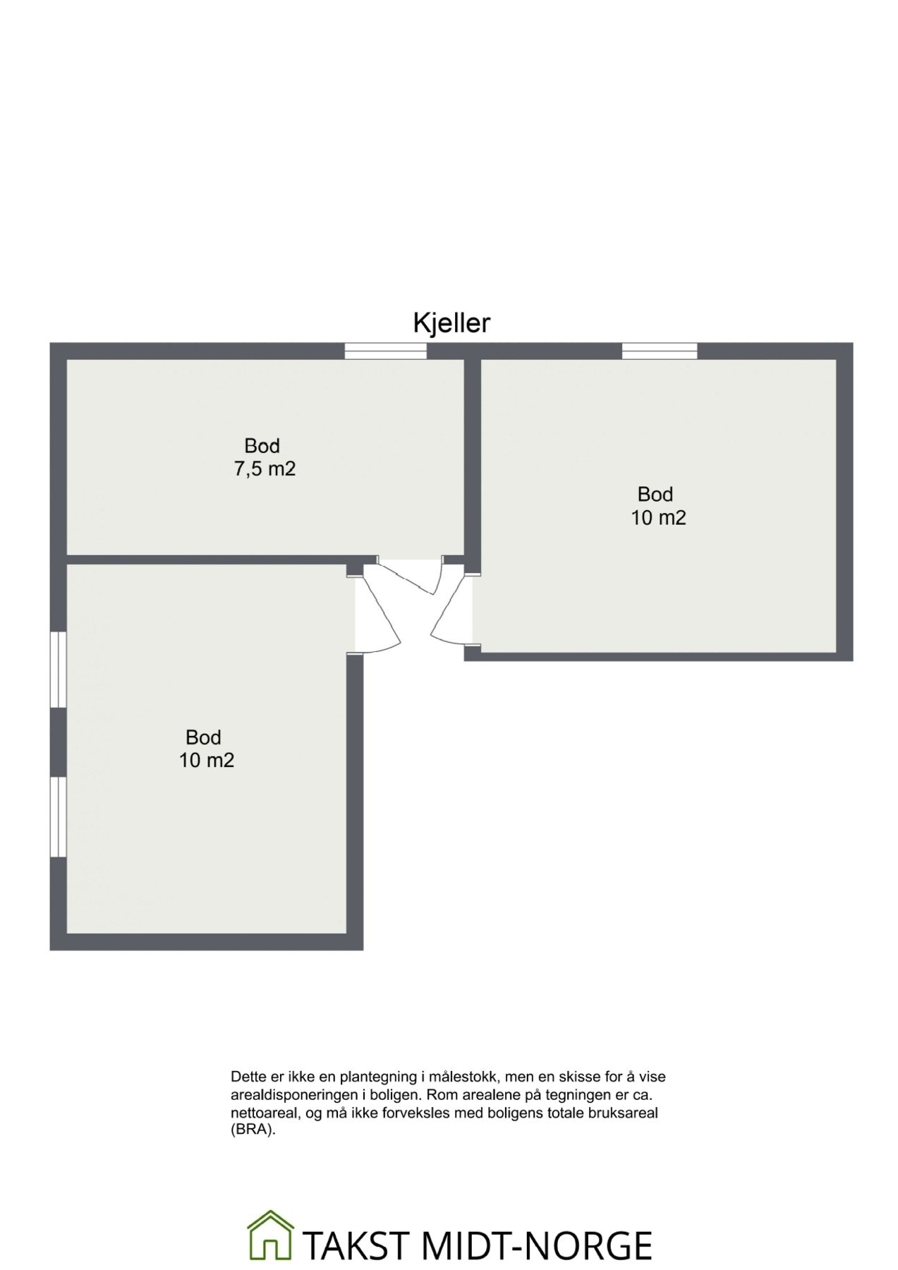 Planskisse - Kjeller. Galleribilde