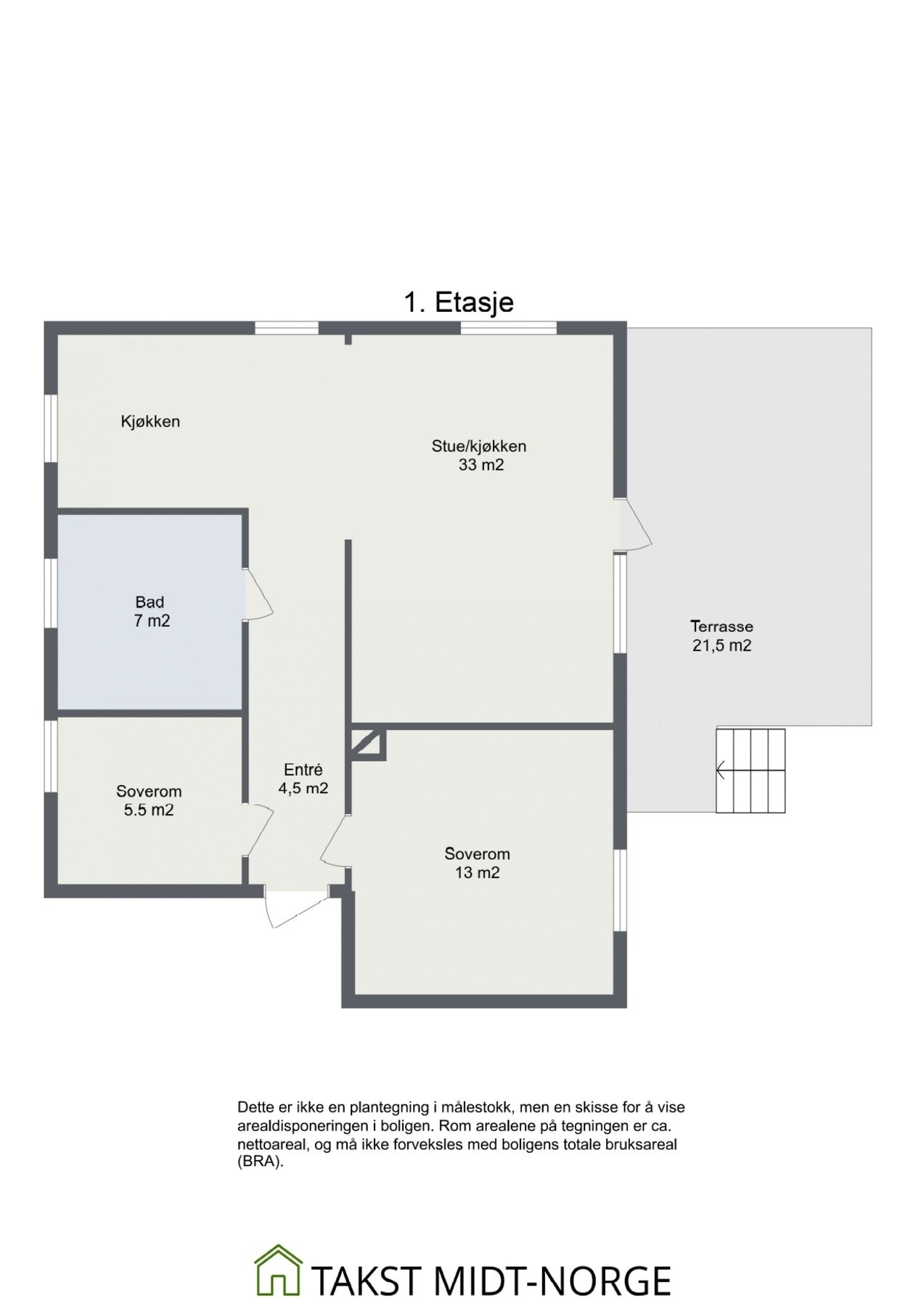 Planskisse - 1. Etasje. Galleribilde