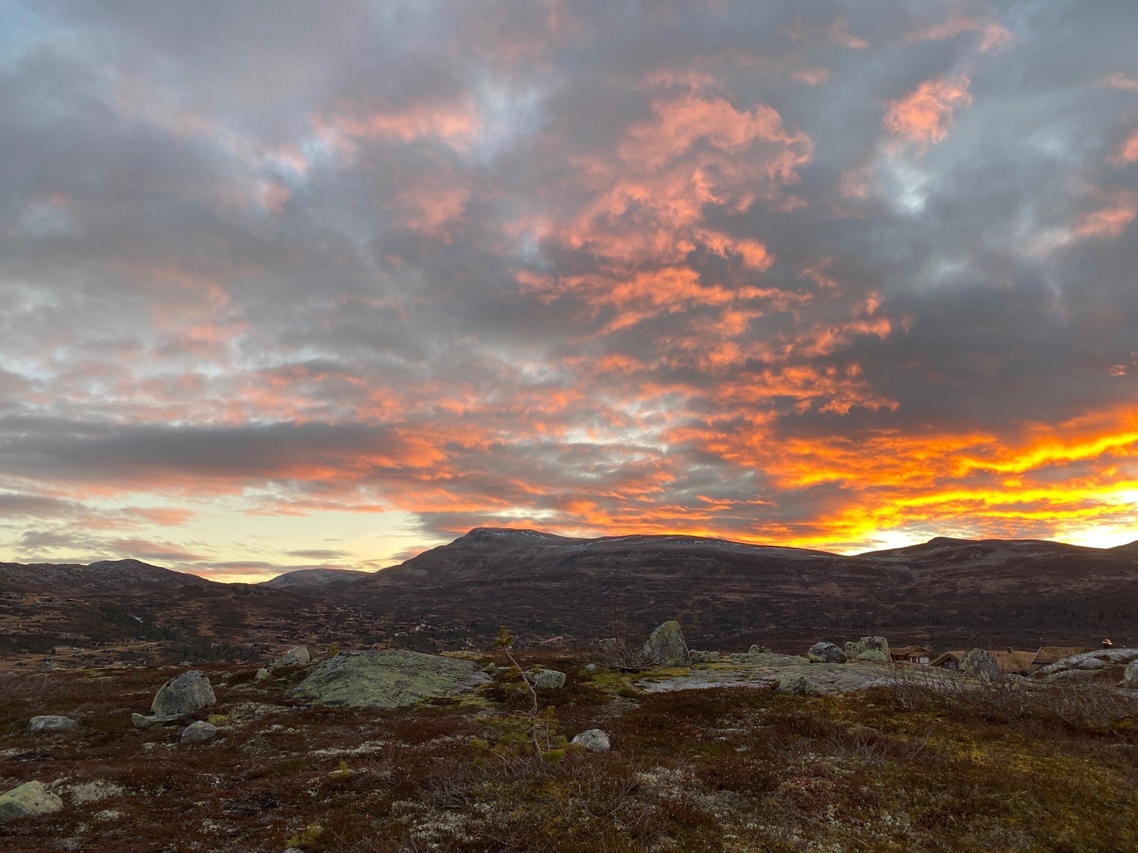 Tomten i solnedgang Galleribilde