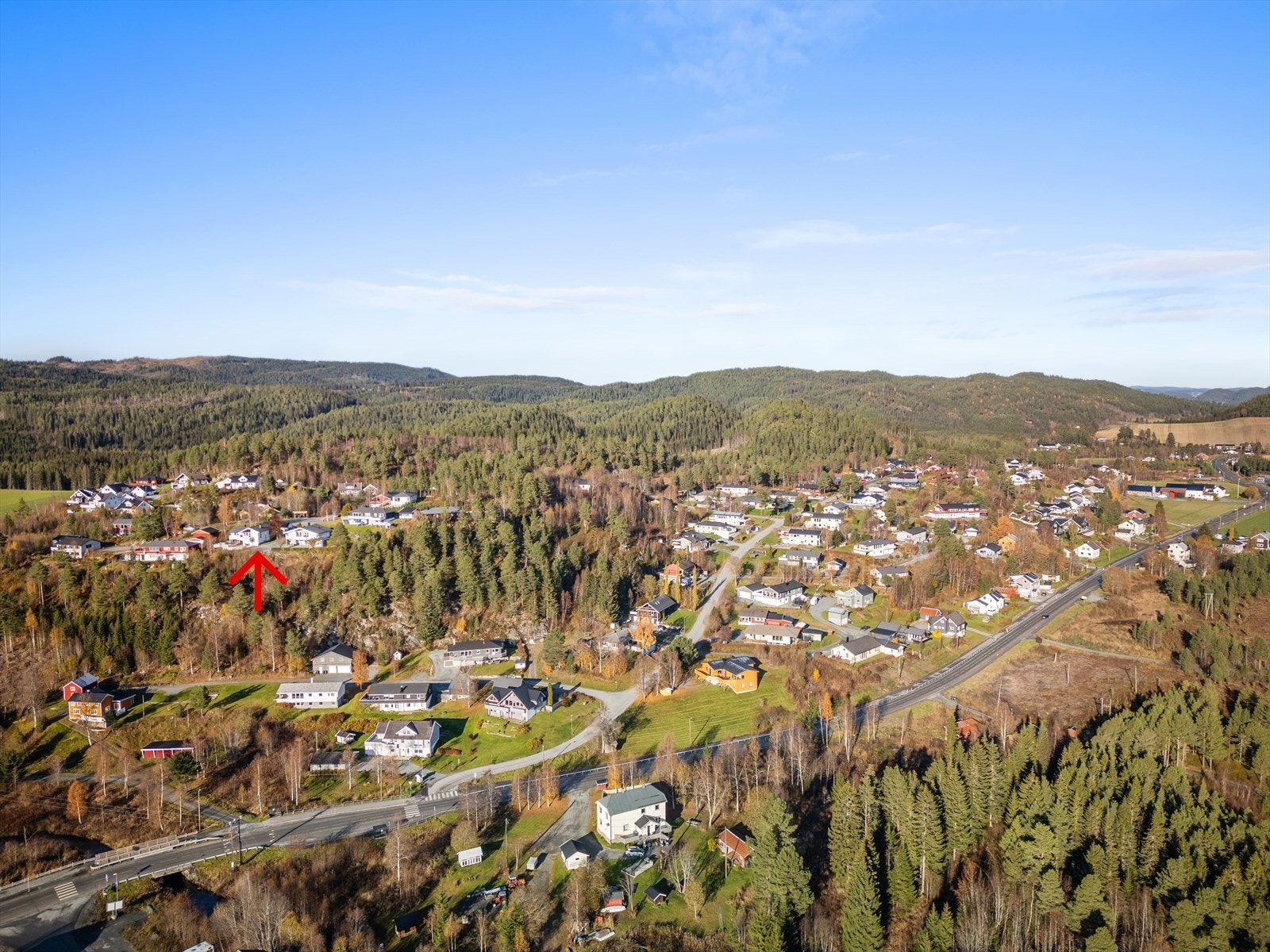 Områdebilde - Mot boligfeltet Galleribilde
