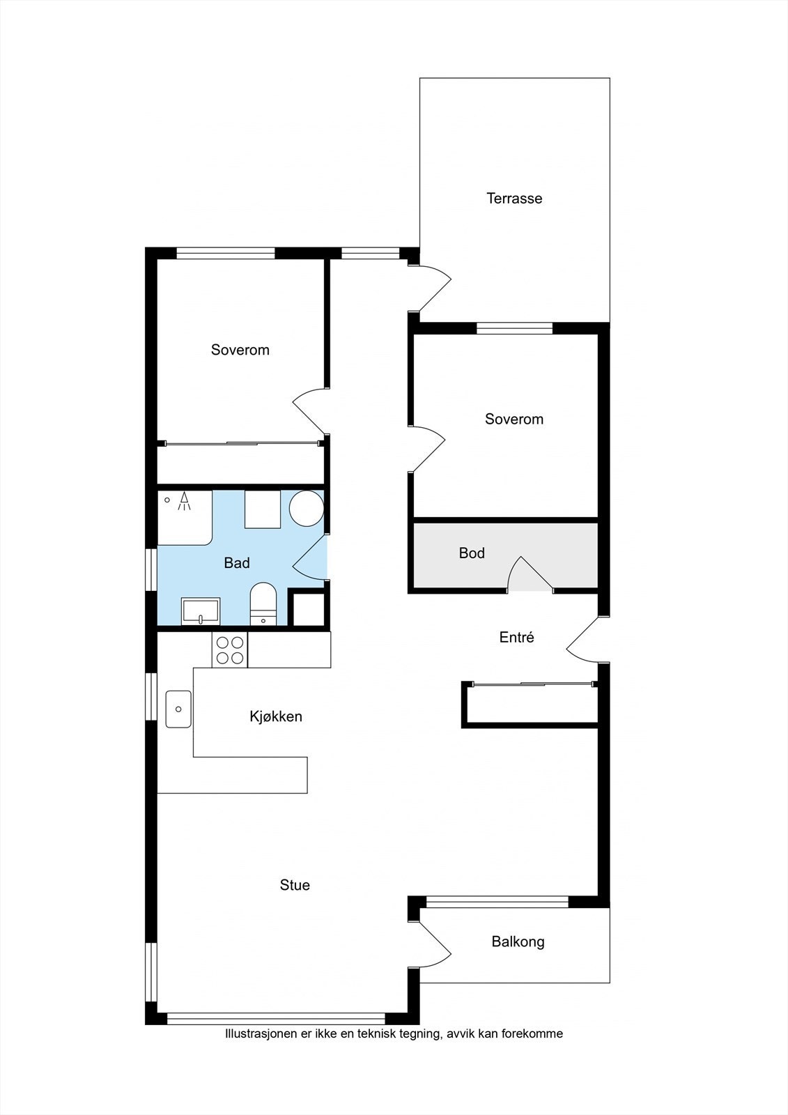 Planskisse Galleribilde