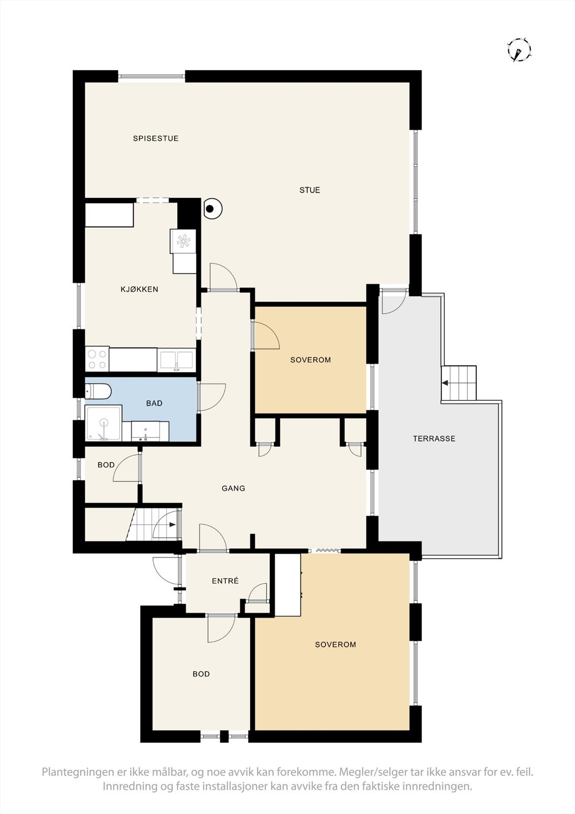 Plantegning - 1. etasje. Galleribilde