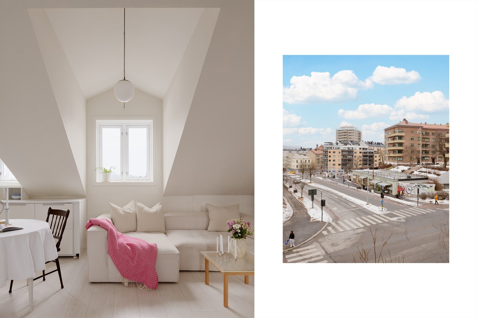 Beliggenheten i 3.etasje sørger for et luftig og fritt utsyn, samt svært lite innsyn. Galleribilde