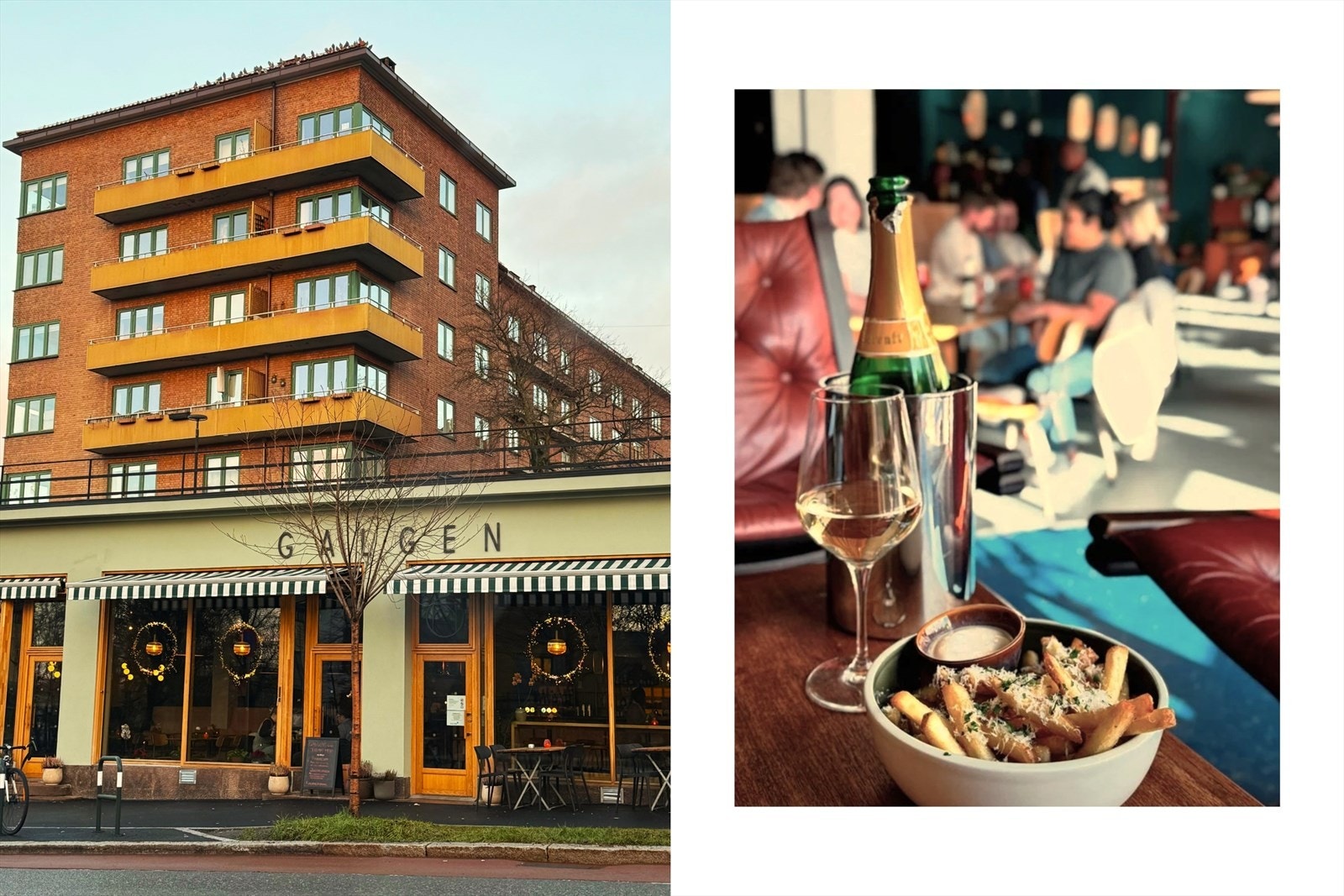 I nabolaget finner du en rekke hyggelige cafeer og spisesteder. Til stor glede for nabolaget gjenåpnet populære Galgen i 2025. Her får du god mat og drikke hele dagen, i koselige lokaler kun få skritt fra leiligheten! Galleribilde