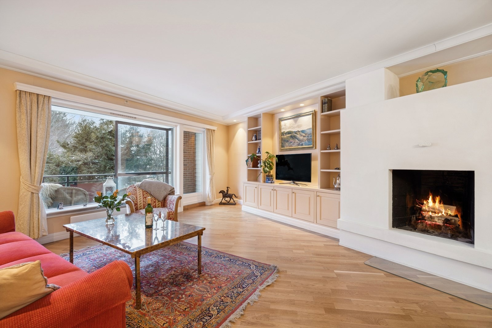 Stuen med utgang til verandaen. Galleribilde