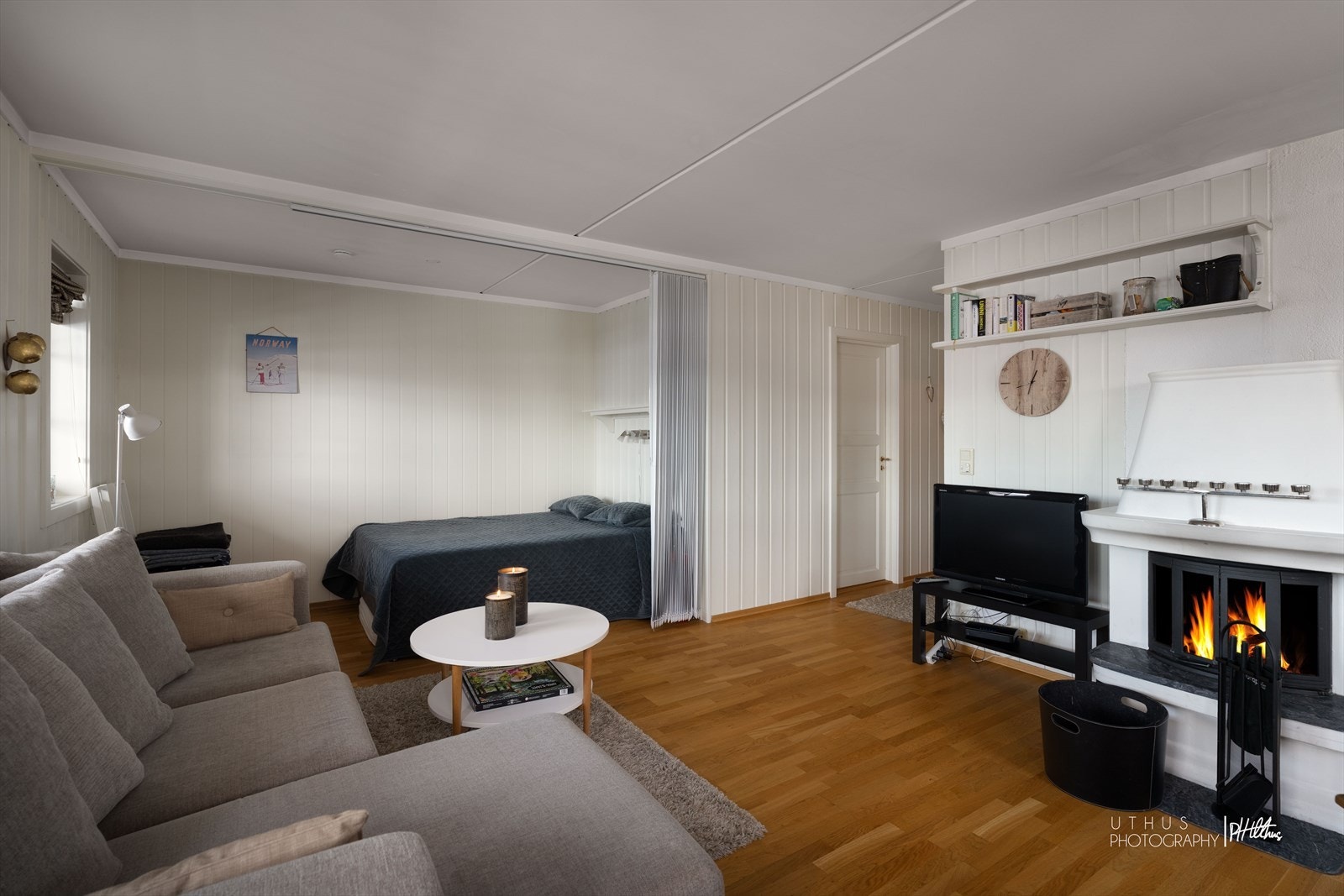 Tidligere eier fjernet vegg til soverom 2 som har vist seg å være svært funksjonelt! Galleribilde