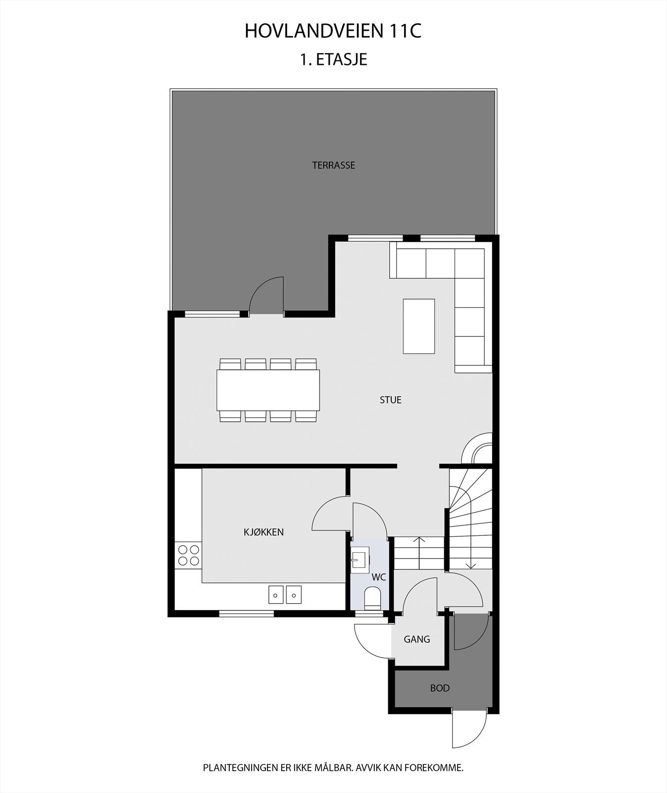 Plantegning 1ETG Galleribilde