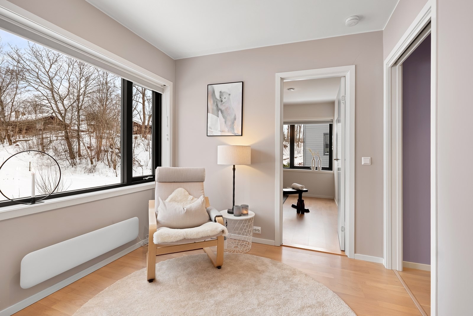 Videre adkomst til soverom som benyttes til trimrom. Galleribilde