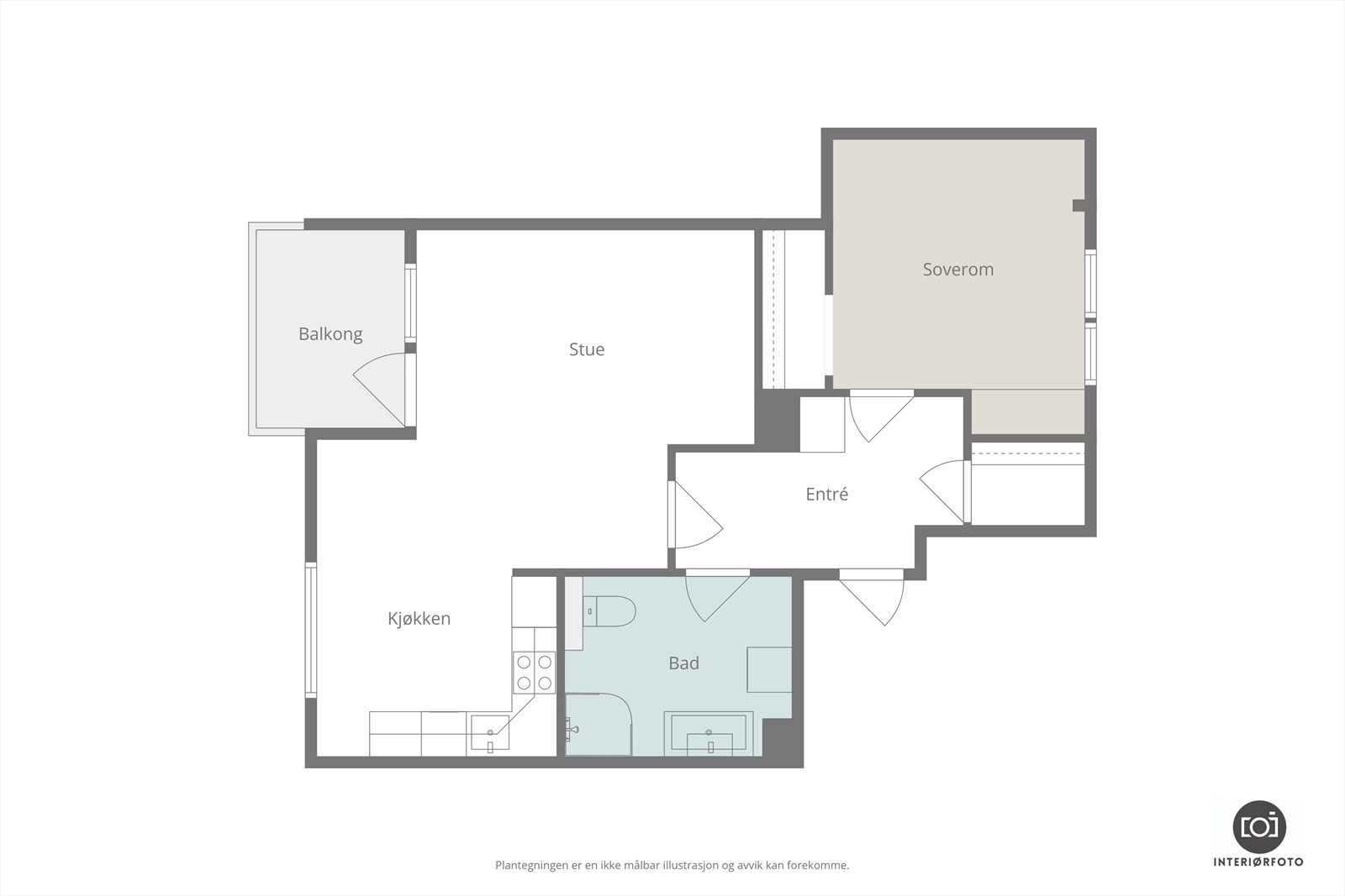 Plantegning Galleribilde