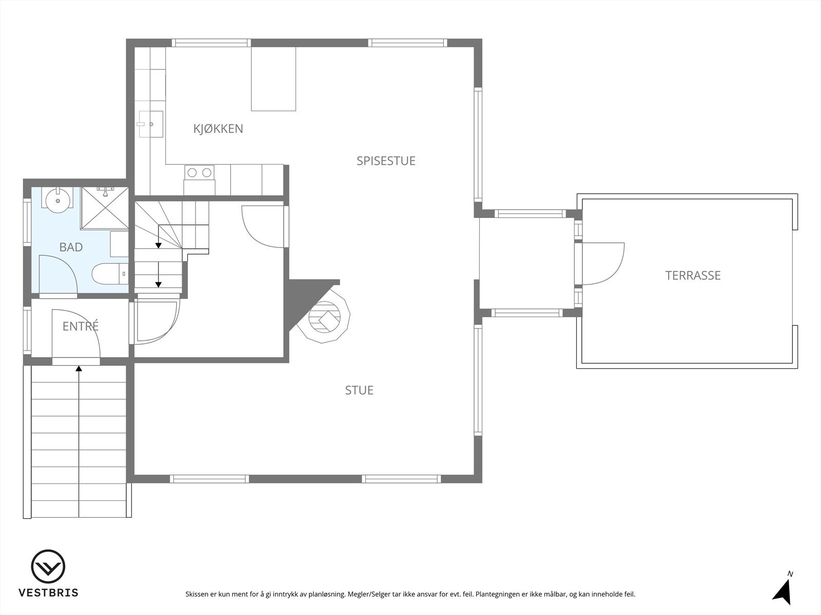 Plantegning hovedplan Galleribilde