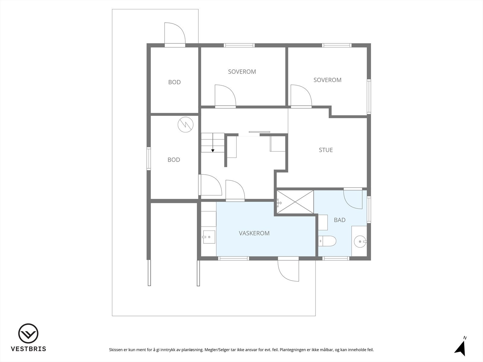 Plantegning grunnplan Galleribilde