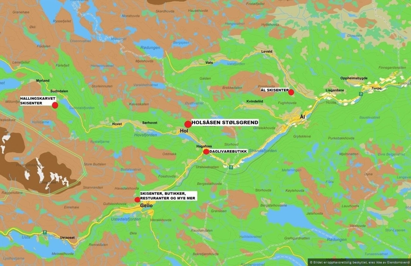 Områdekart Galleribilde