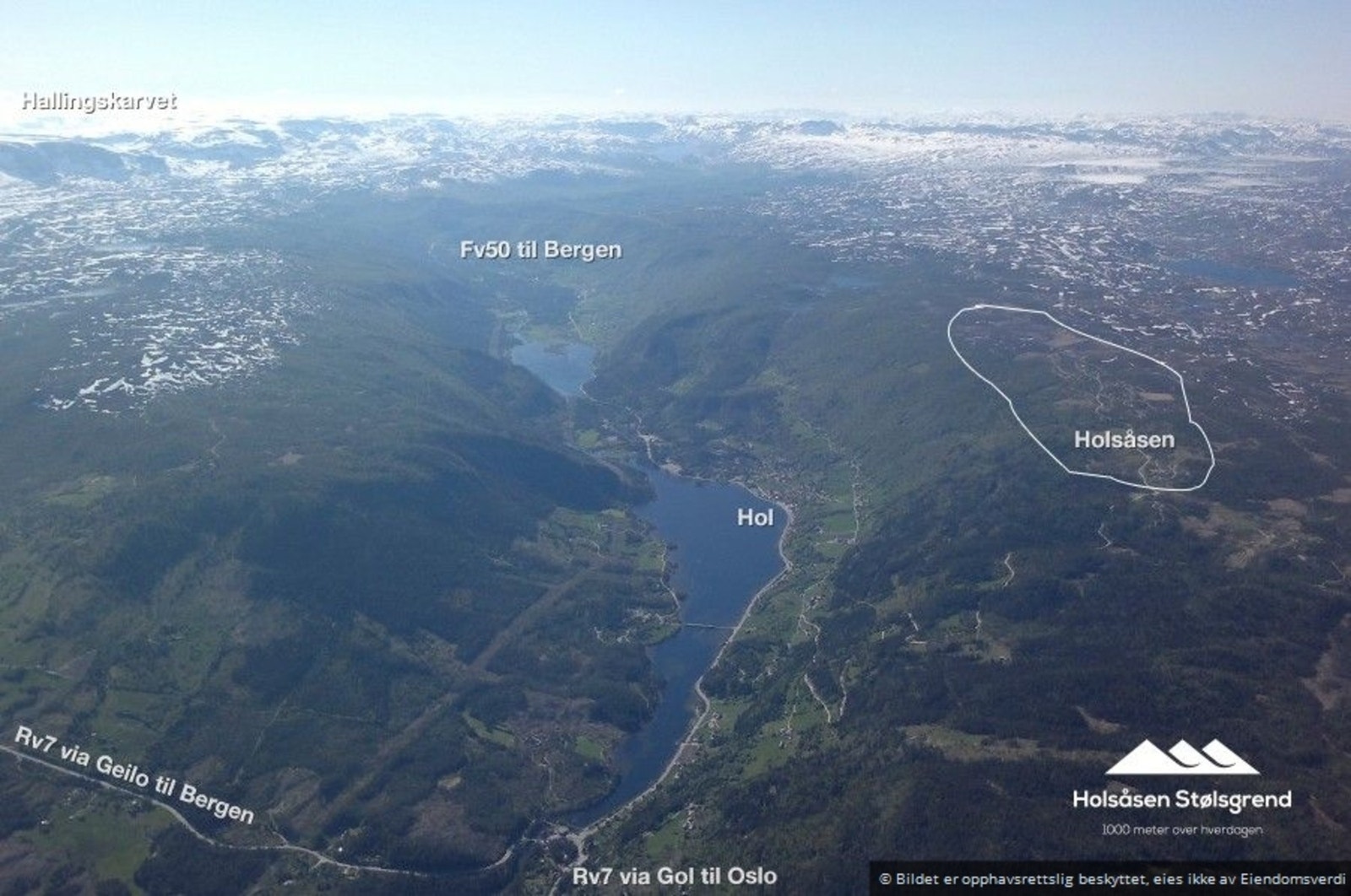 Holsåsen plassering Galleribilde