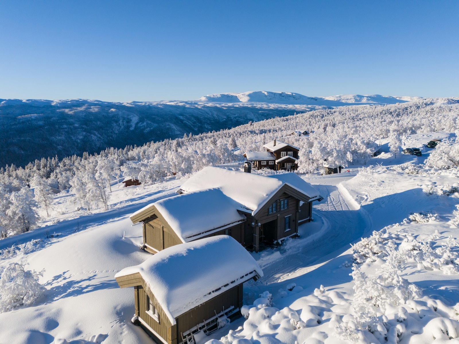 Flott beliggende midt i Winter Wonderland Galleribilde