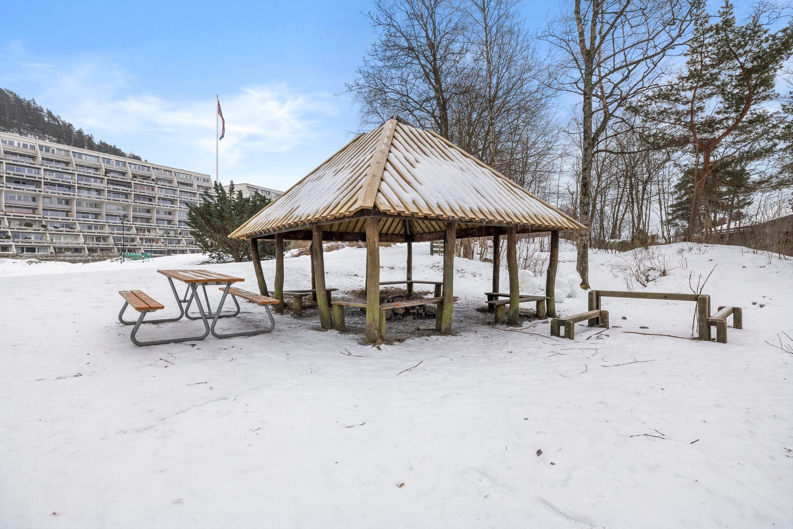 Tomten er pent opparbeidet. Galleribilde