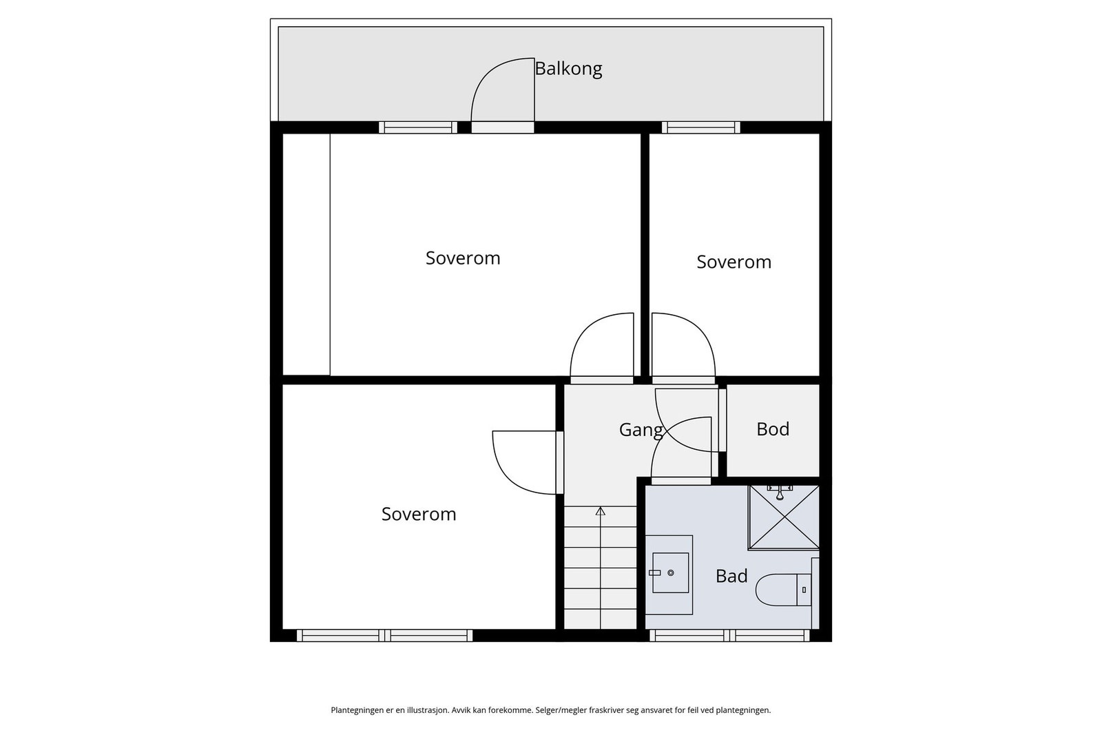 Plantegning 2. etasje Galleribilde