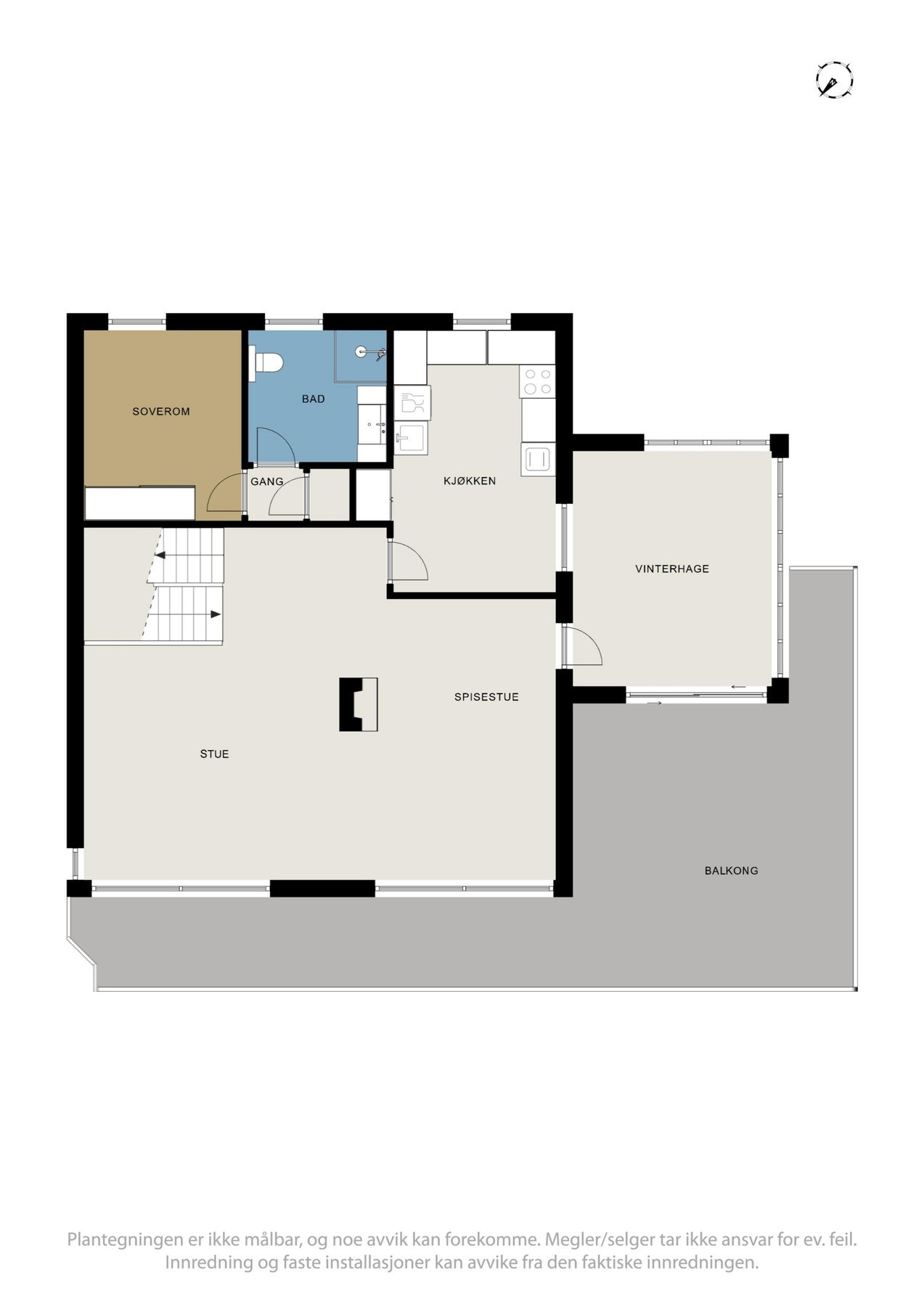 Plantegning 1.etasje Galleribilde