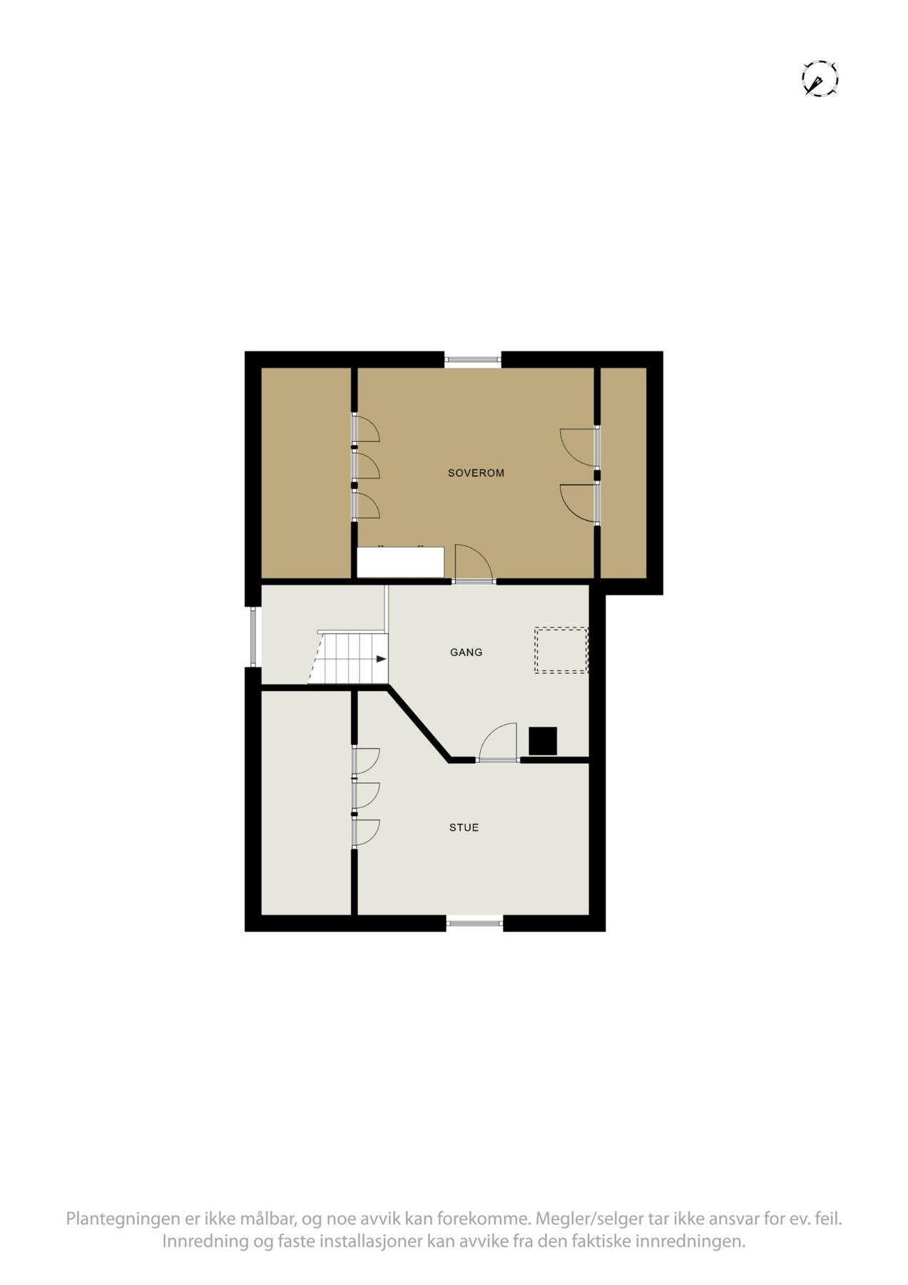 Plantegning loft Galleribilde