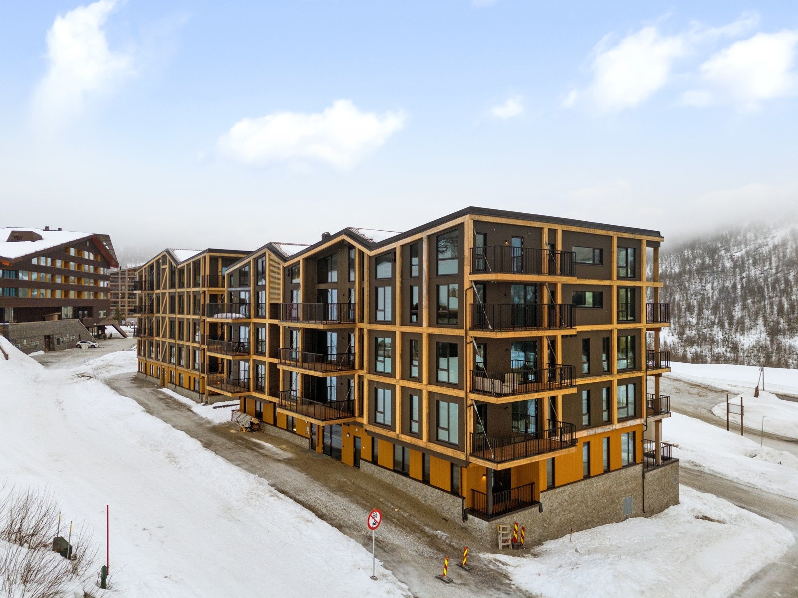 Her snakker vi tilnærmet ski-in/ski-out. Galleribilde