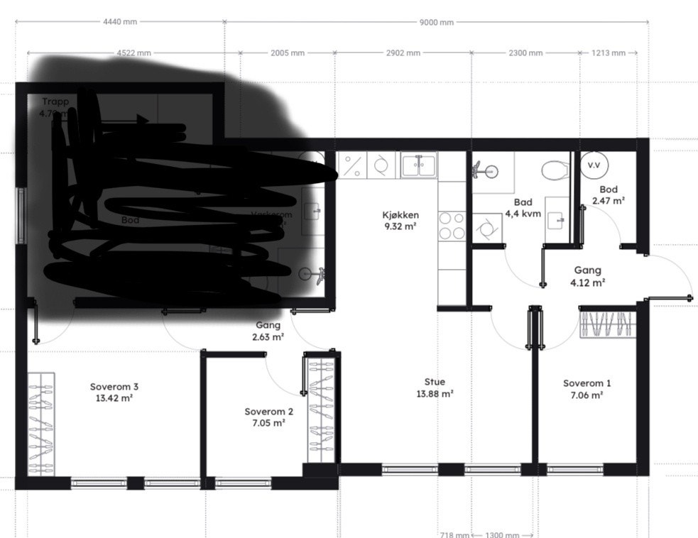 Plantegning Galleribilde