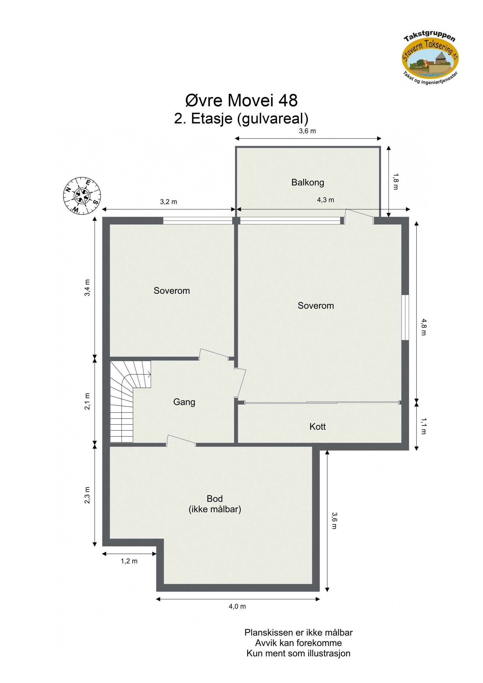 Plantegning 2. etasje. Galleribilde