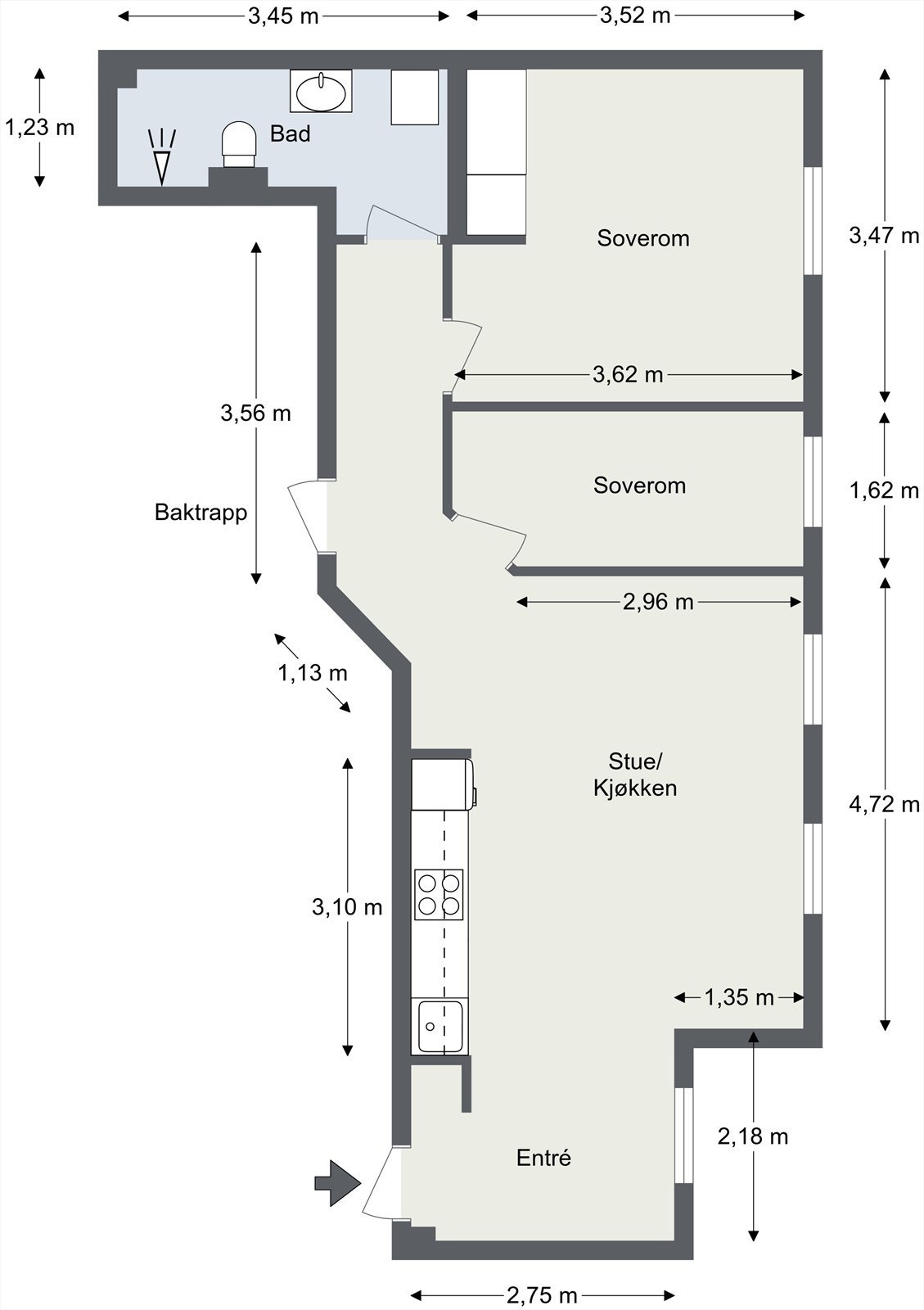 Plantegning (avvik kan forekomme) Galleribilde