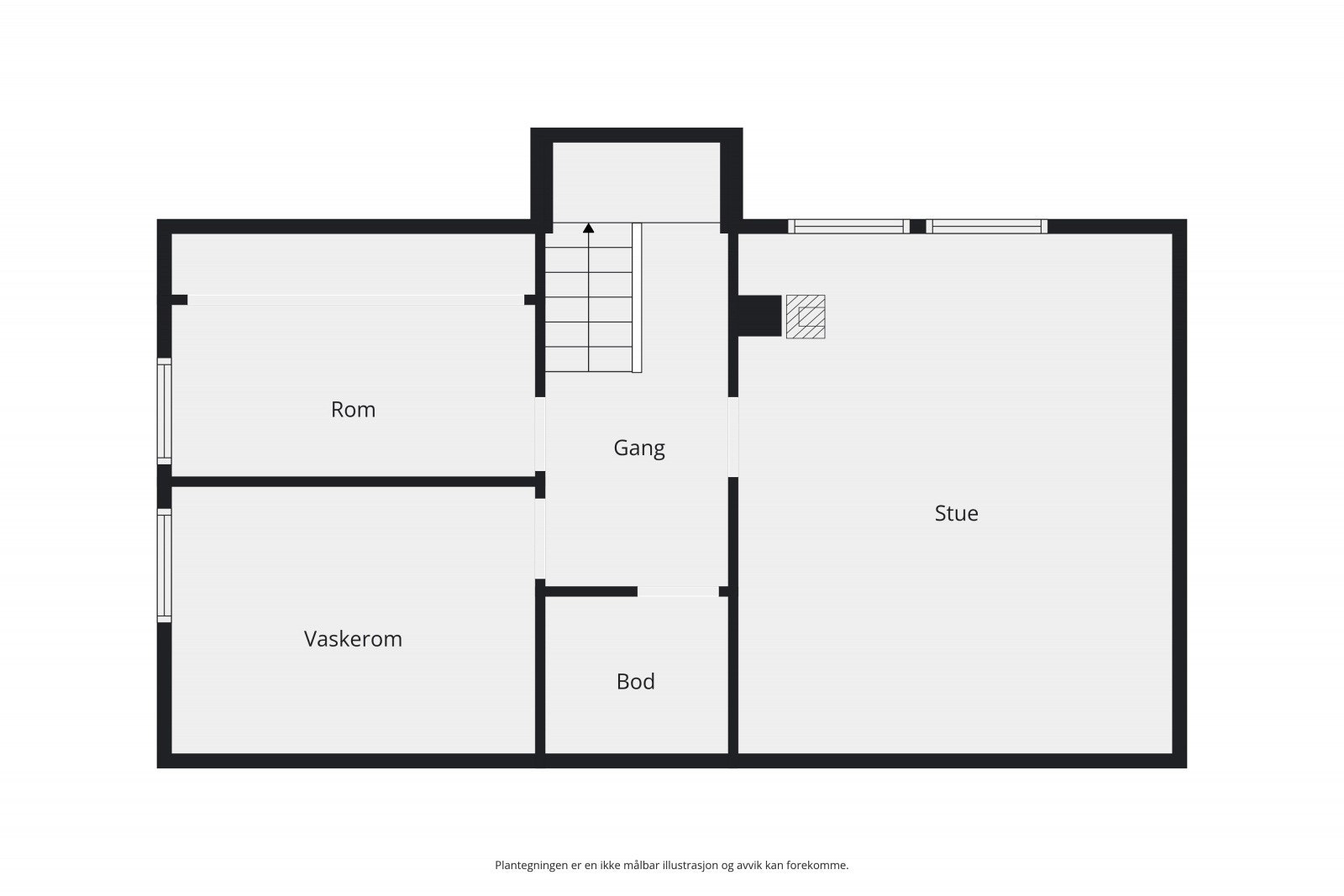 Planskisse underetasje. Galleribilde