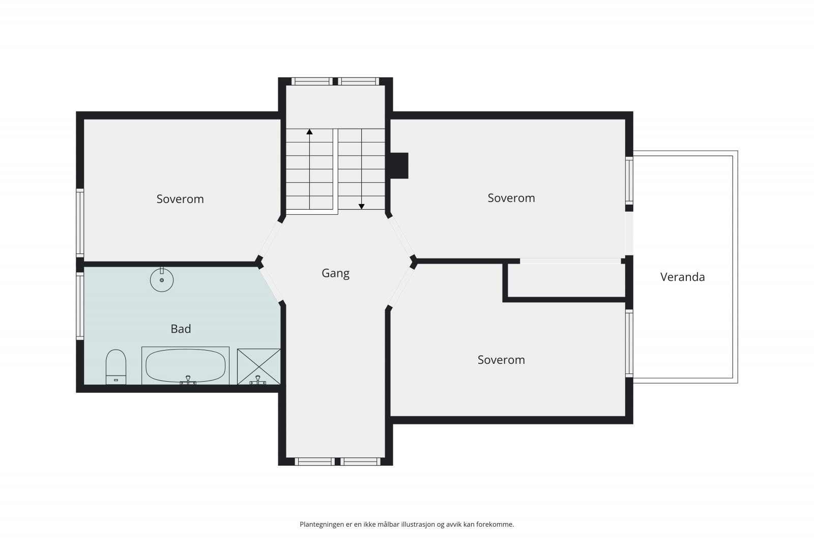 Planskisse 2. etg. Galleribilde