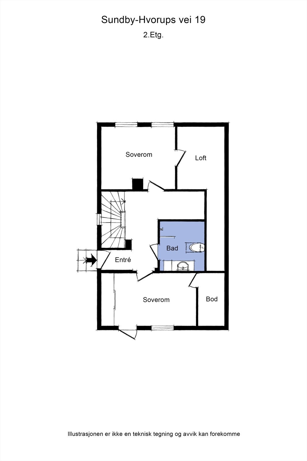 Plantegning 2. etg. Galleribilde