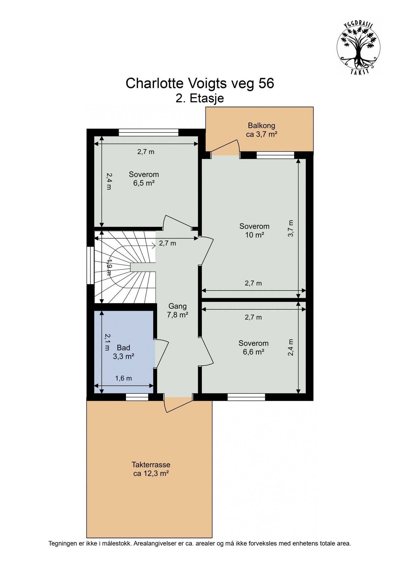 Planskisse 2. etasje. Galleribilde