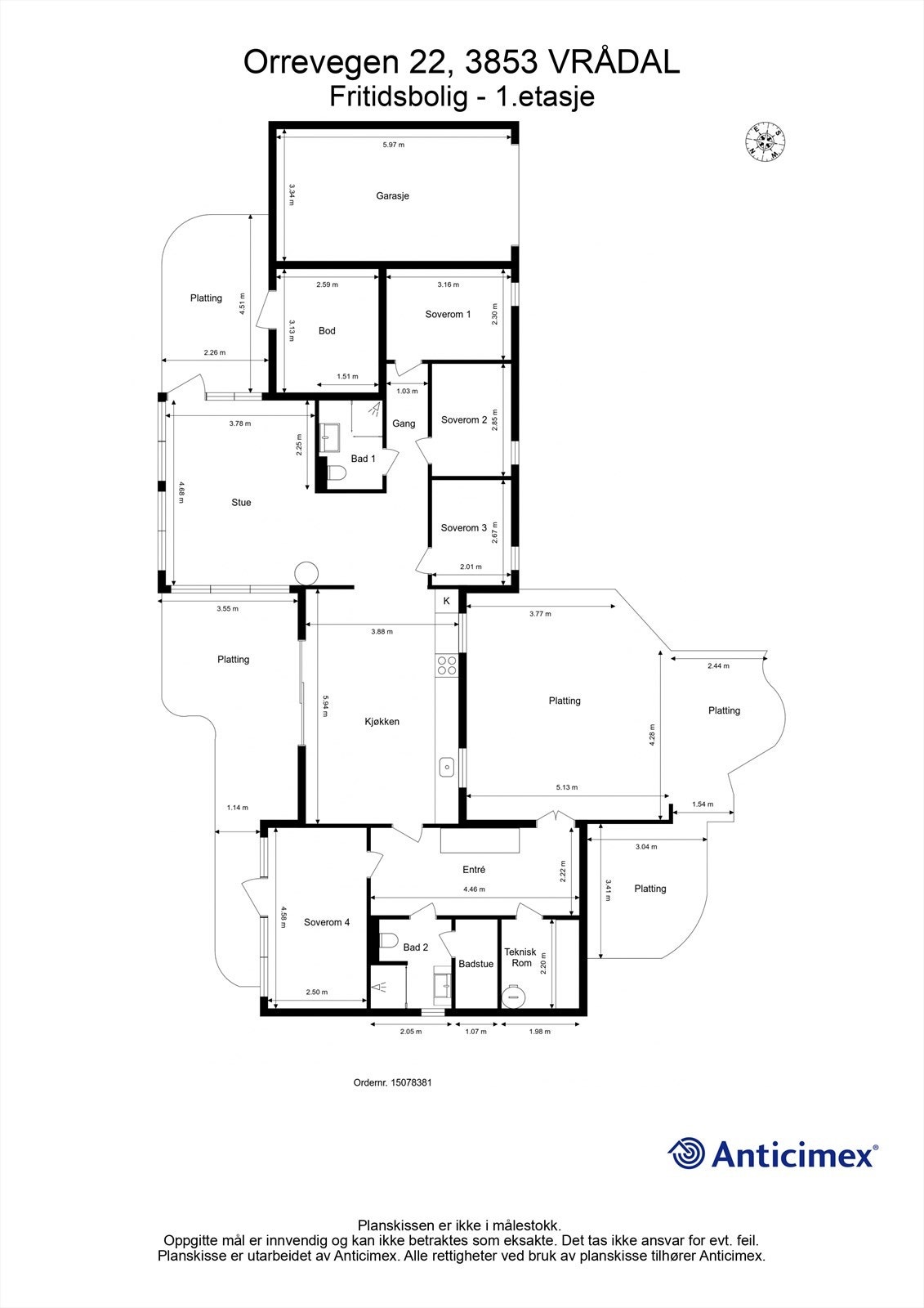 Plantegning Galleribilde