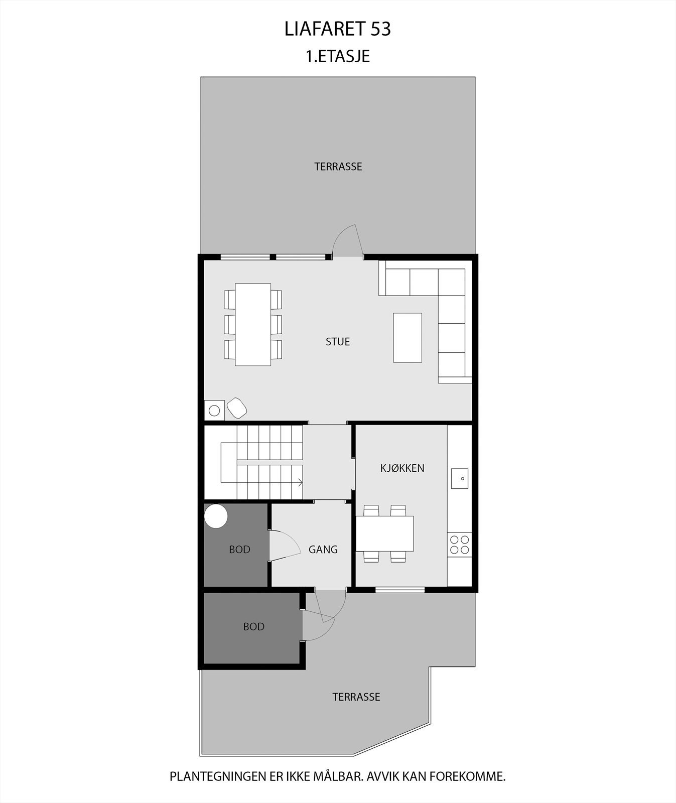 Plantegning 1. etasje. Galleribilde