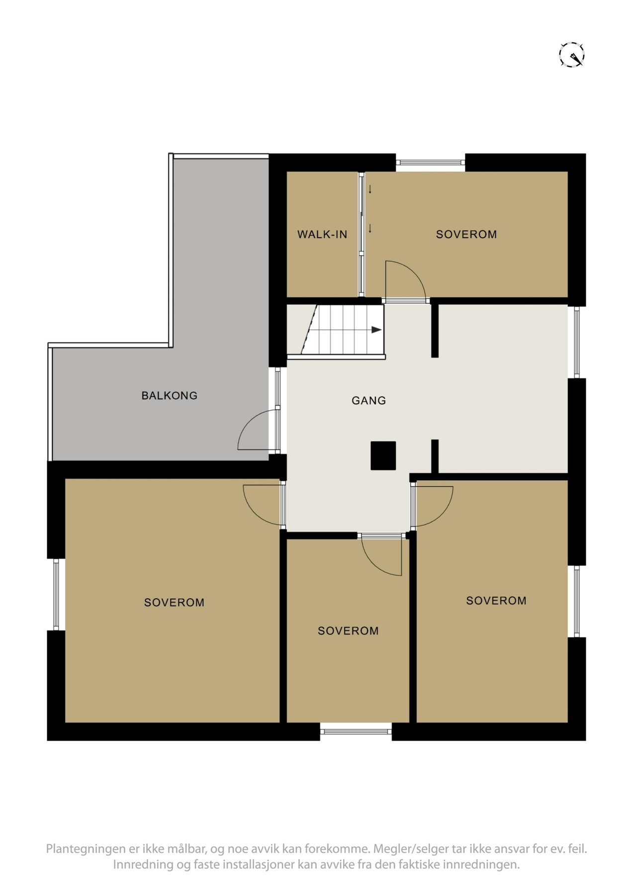 Plantegning - Loftsetasje Galleribilde
